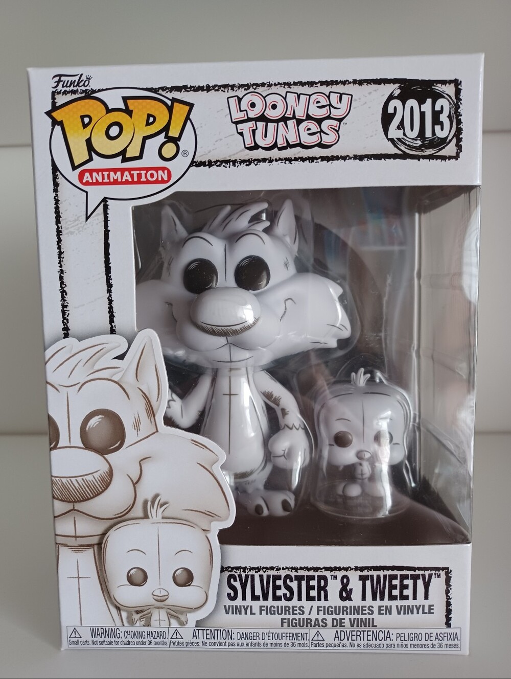 Sylvester & Tweety Bird 2013 Looney Tunes Sketched/Drawn Vinyl Figure Funko Pops